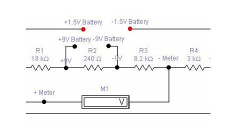 1.5V and 9V Battery Tester Circuit Diagram | Electronic Schematic Diagram