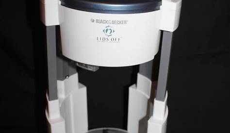 Black & Decker Lids Off Automatic Electric Jar Opener White JW 200