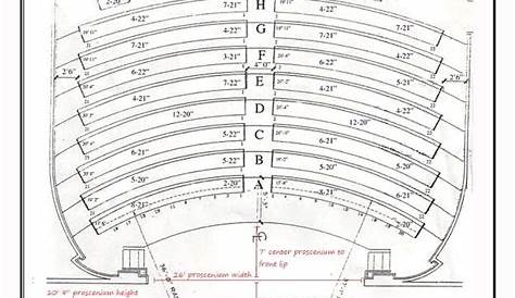 Theatre Seating Chart and Stage Dimensions - North Castle Public Library