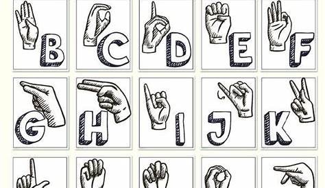sign language alphabet free printable