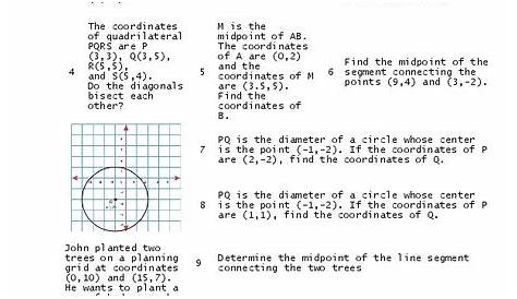 line segment and points worksheet