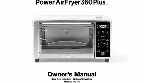 emeril lagasse power airfryer 360 user manual