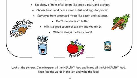 What Is Healthy Eating English Esl Worksheets — db-excel.com