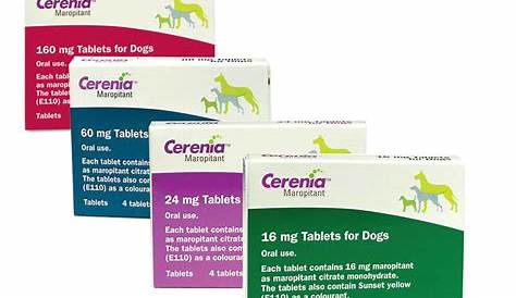 cerenia tablets dosing chart cats