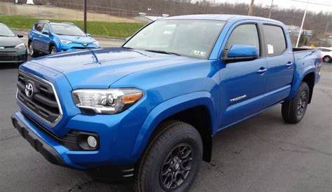 New 2017 Tacoma Double Cab 4x4 SR5 V6 Tow Package Camera Blazing Blue