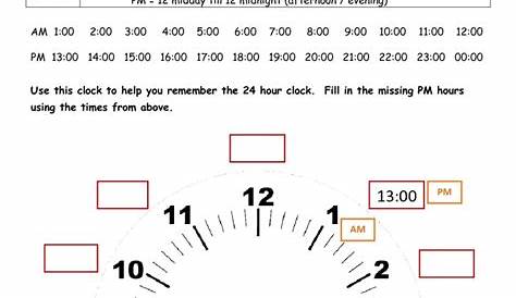 24 Hour Clock - TMK Education