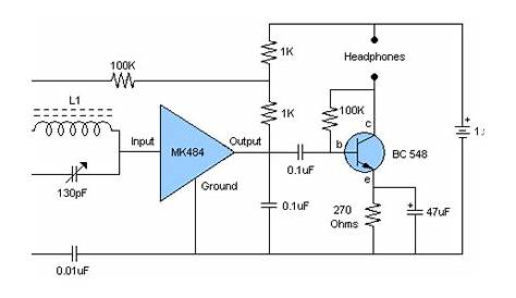 AM Radio Receiver with MK484 IC | Circuit Diagram