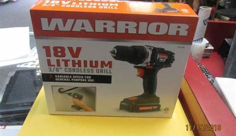 warrior 18 volt lithium drill charger