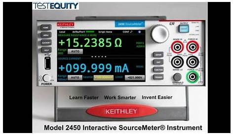 Keithley 2450 Touchscreen Source Measure Unit (SMU) Product Tour - YouTube