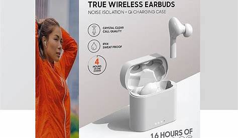 sharper image true wireless earbuds manual