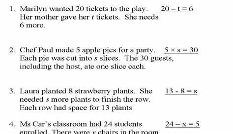 Inequalities Word Problems Worksheet With Answers - inspiredeck