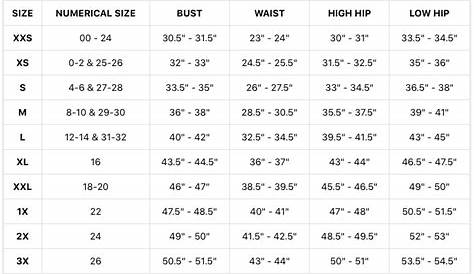 woman within sizing chart