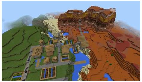largest village in minecraft seed