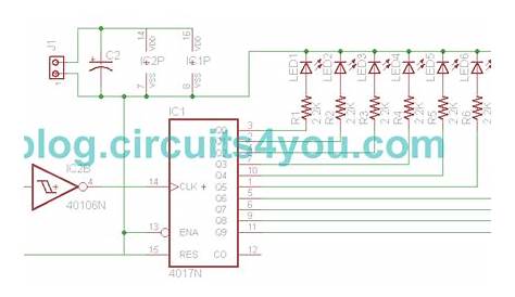 LED Chaser Circuit | circuits4you.com