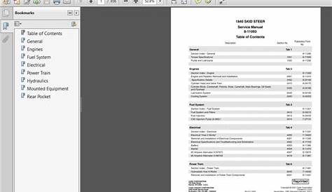 Case 1840 Skid Steer Service Repair Manual (8-11093) Case 1840 - PDF