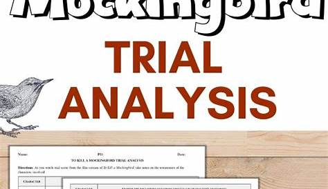 To Kill a Mockingbird Trial Analysis | High school english lesson plans