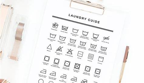 Printable Laundry Symbols Guide | La La Lisette