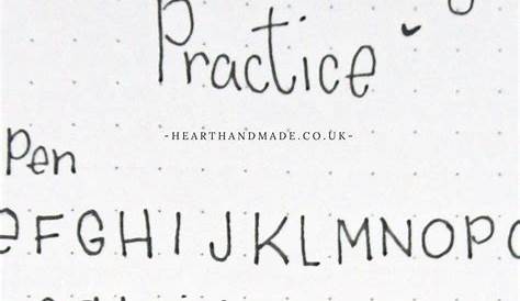handwriting practice adults printable