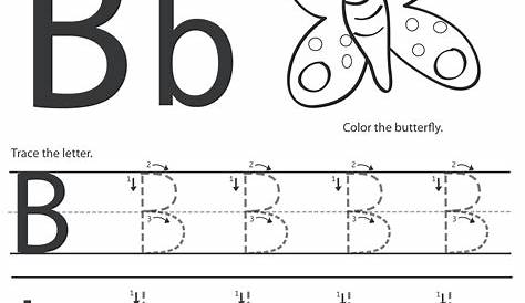 letter b tracing printable