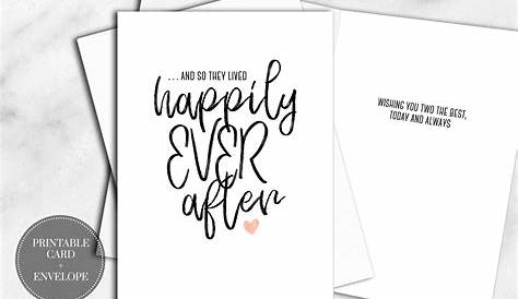 Bride and Groom Card Mr & Mrs Printable Instant Download Newlyweds Card