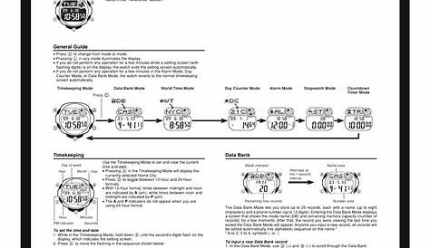 User Manual for Casio Watch Module 3189 - Owner's Guide & Instructions