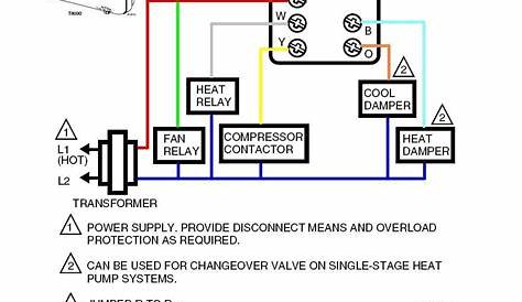 wiring diagram for honeywell home thermostat