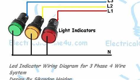 3 phase sequence indicator circuit diagram