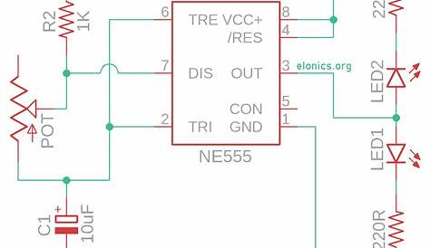 2 led flasher circuit diagram