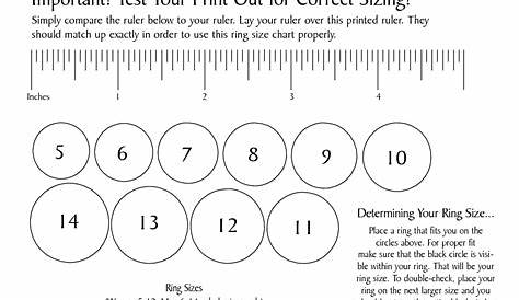 Ring Size Chart