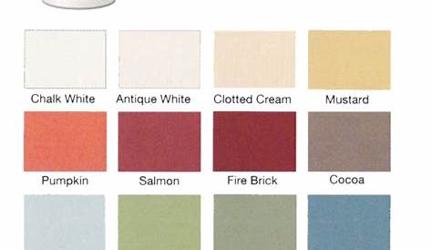 rustoleum paint color chart