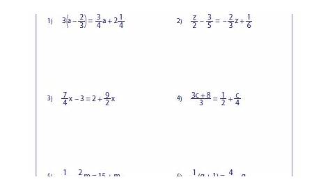 two step equations 7th grade