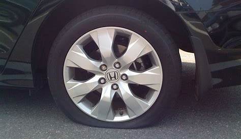 honda accord flat tire pictures