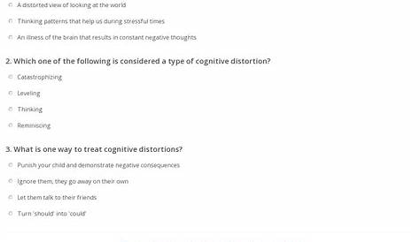 identifying cognitive distortions worksheet