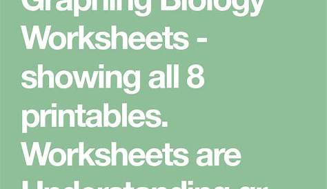 graphing practice worksheets biology