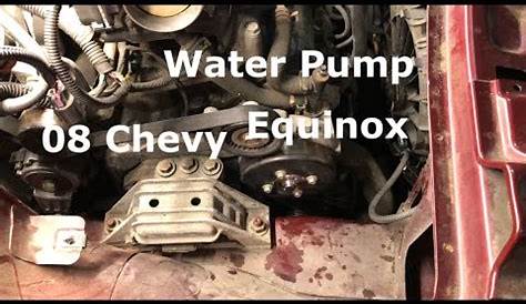 08 Chevy equinox 3.4 Water Pump replacement - YouTube