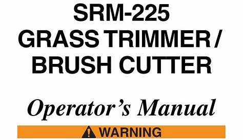 ECHO SRM-225 OPERATOR'S MANUAL Pdf Download | ManualsLib