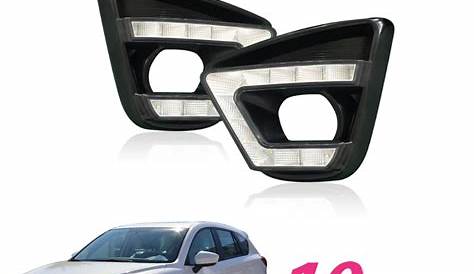 CAPQX 2PCS For Mazda CX 5 CX5 CX 5 2013 2015 Reform Front LED Light Fog