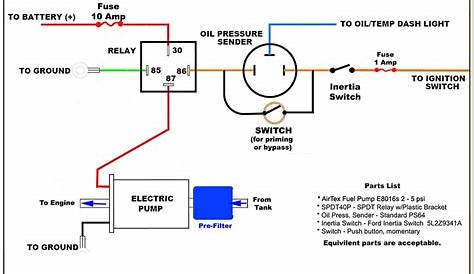 fuel pump relay wiring schematic