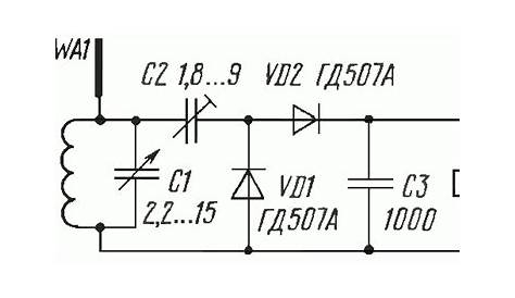 fm crystal radio schematic