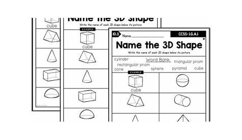Differentiated First Grade Geometry Worksheets by Bite-Size Teaching