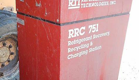 RTI RRC751 refrigerant recovery recycling charging station in Kansas