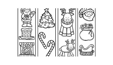 Free Printable Christmas Bookmarks To Color Pdf