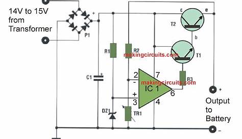 Automatic 12V Battery Charger Circuit
