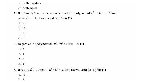 intro to polynomials worksheets