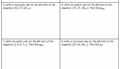 43 arithmetic sequence word problems worksheet - Worksheet Resource
