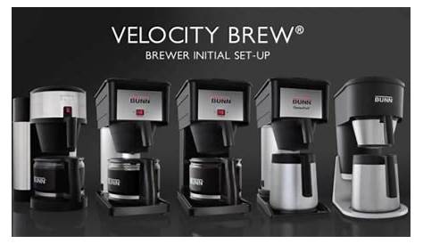 bunn velocity brew manual