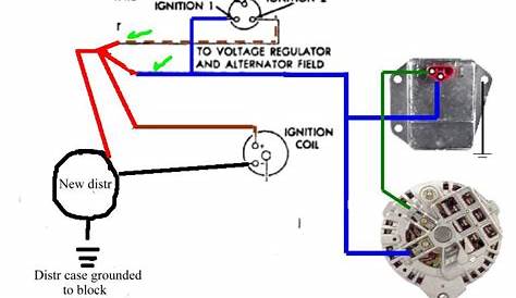 chrysler alternator regulator wiring diagram