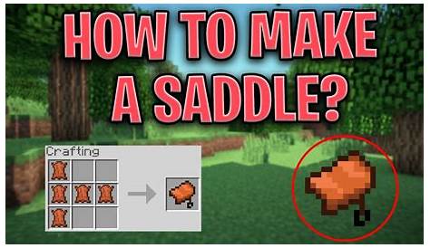 how do you craft a saddle in minecraft