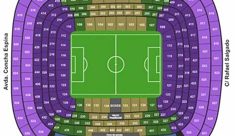 estadio santiago bernabeu seating chart