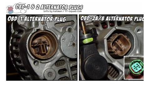 Honda obd1 to obd2 alternator wiring